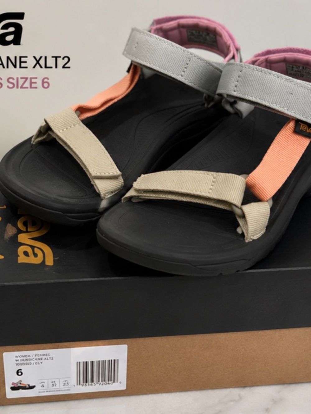 Teva Hurricane XLT2 Women’s Sandals Size 6 Multicolor 1019235